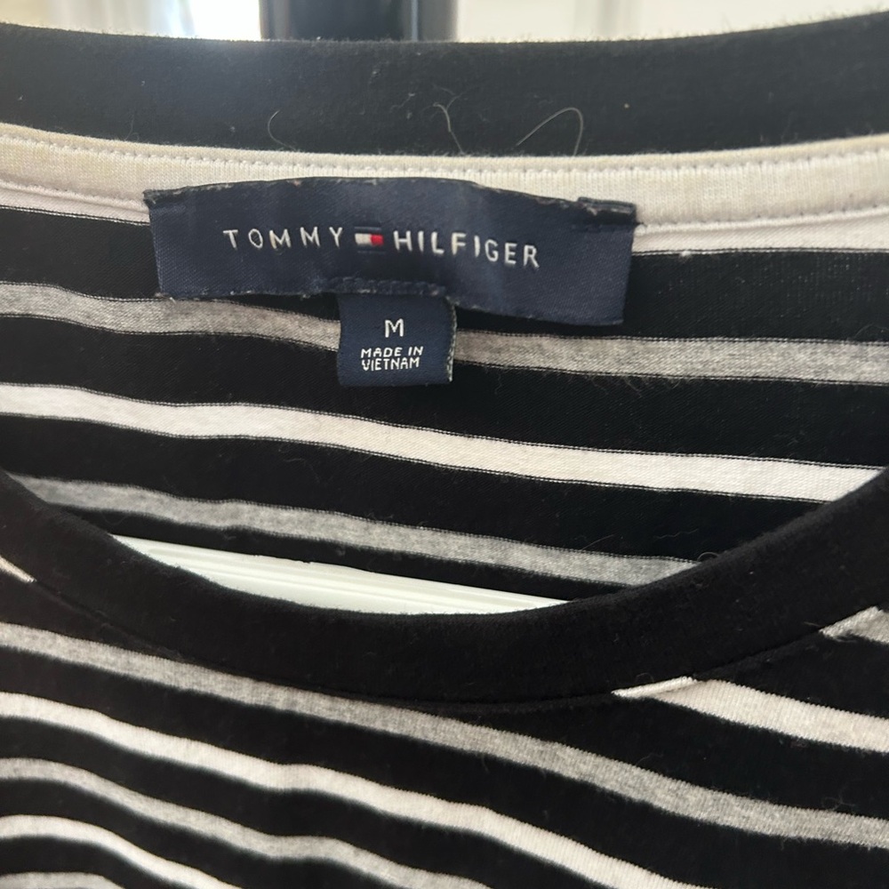 Tommy Hilfiger Monochrome Striped TShirt Dress